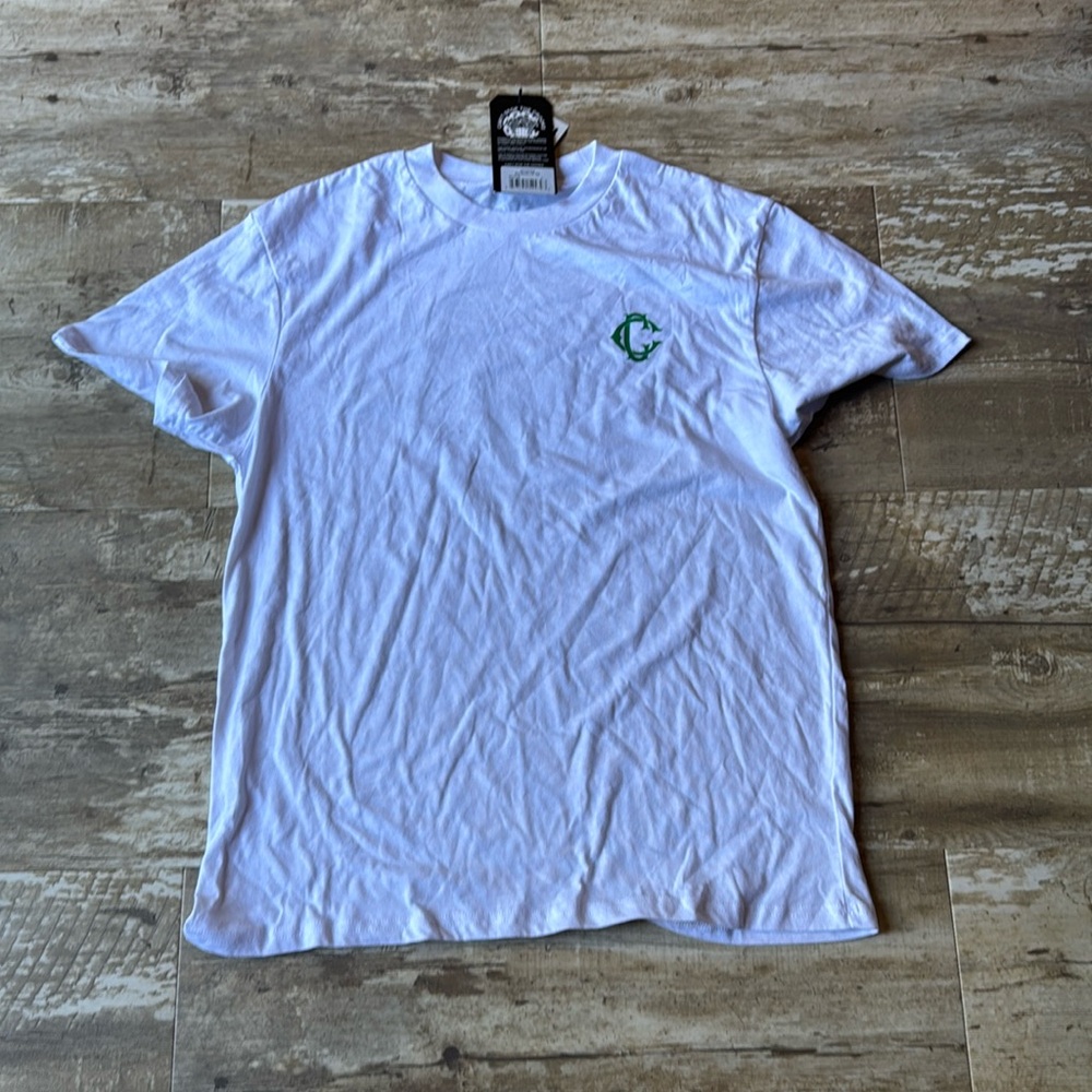 NWT CROOKS & CASTLES The Ruling Elite Tee White & Green Men’s Large